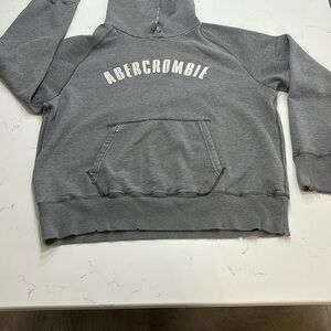 Abercrombie & Fitch Gray Men's Hooded Sweatshirt hoodie Medium